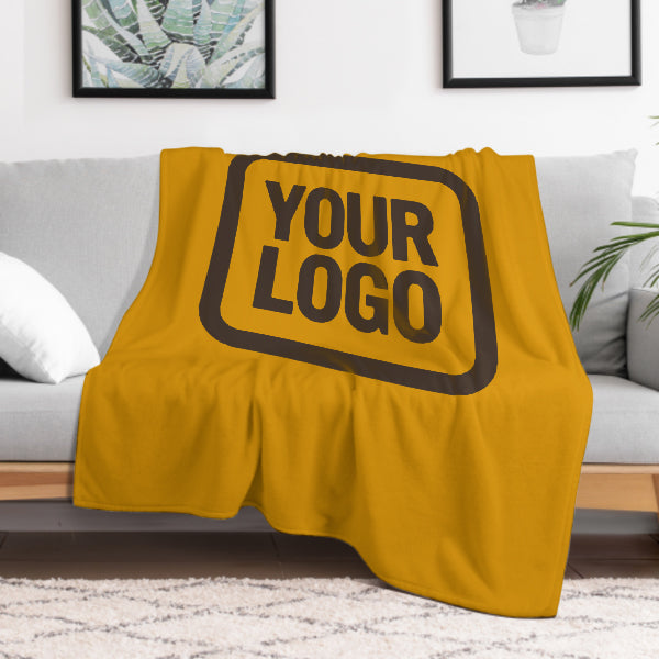 Custom Yellow Brown Blanket