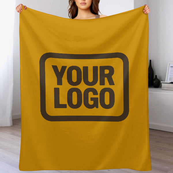 Custom Yellow Brown Blanket