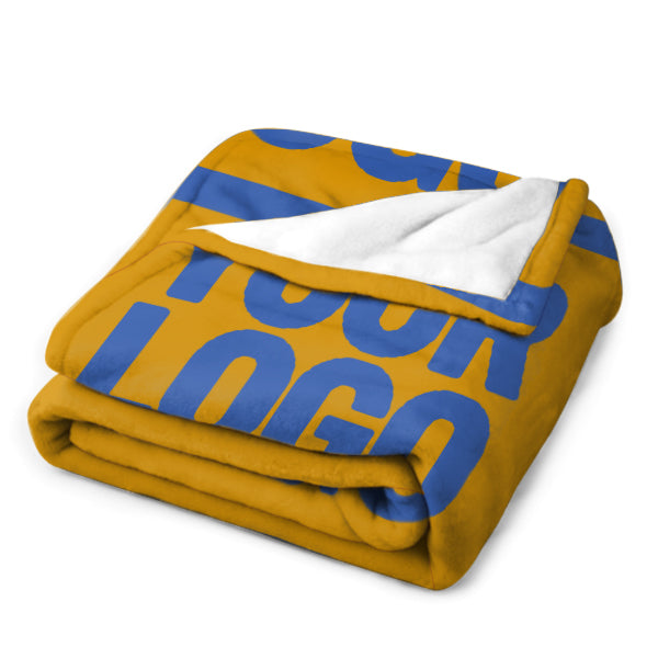Custom Yellow Sky Blue Blanket