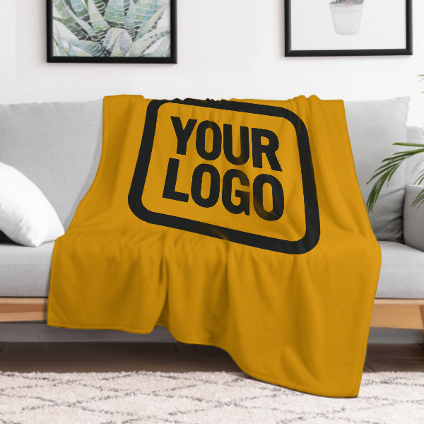 Custom Yellow Black Blanket