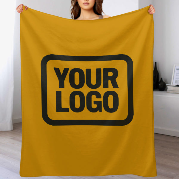 Custom Yellow Black Blanket