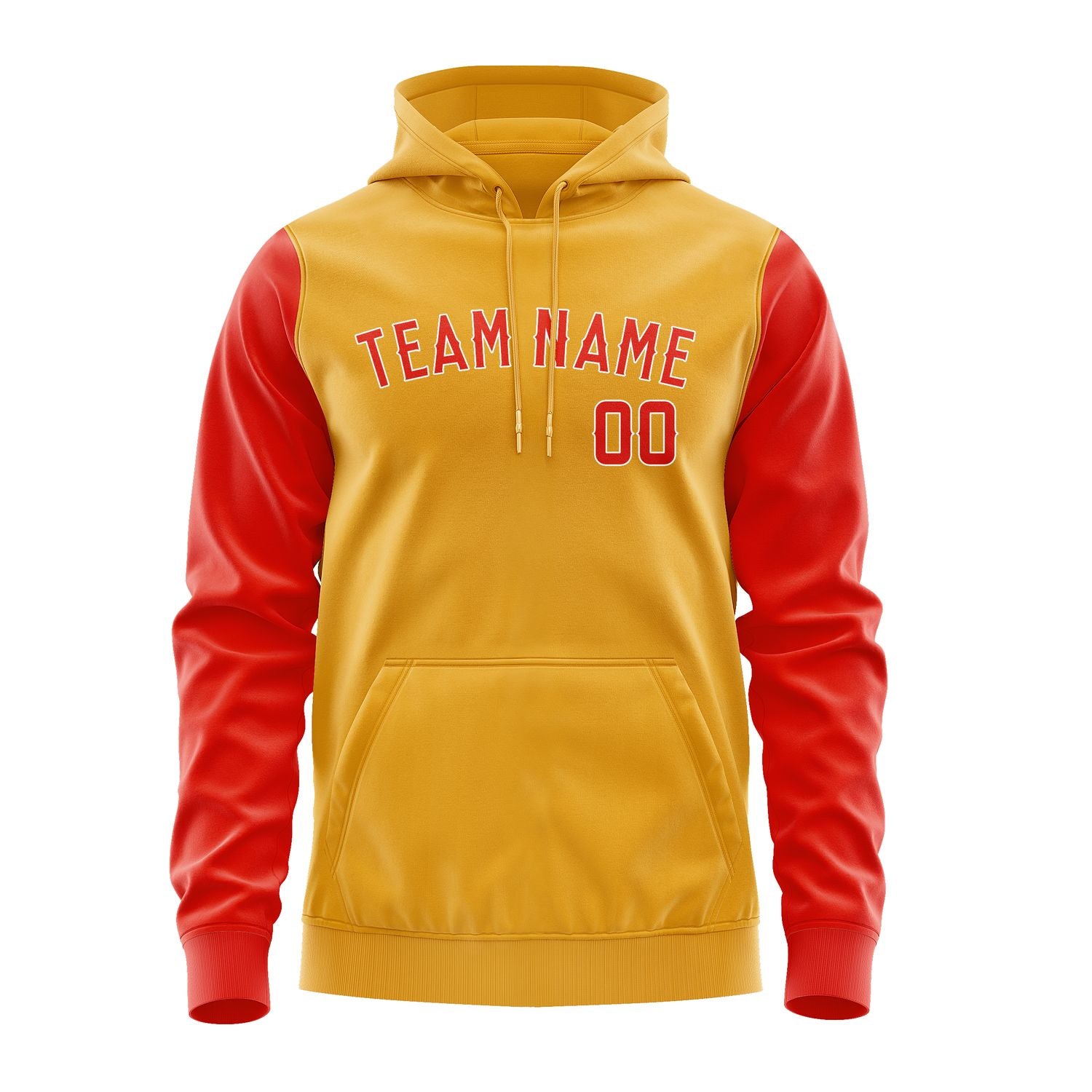 Custom Yellow Orange Red Hoodie 1919121219B31812