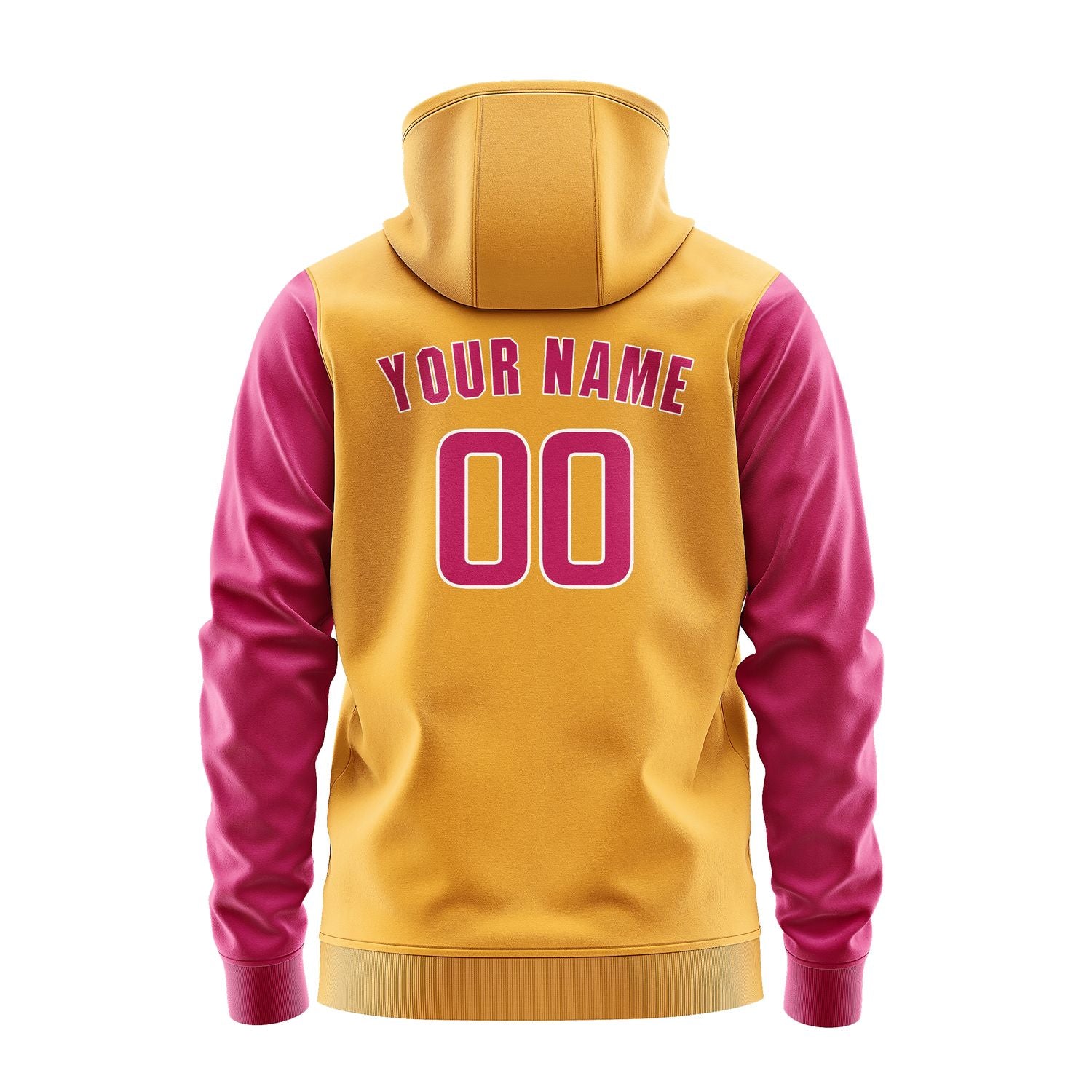 Custom Yellow Pink Hoodie 1919131319B31813