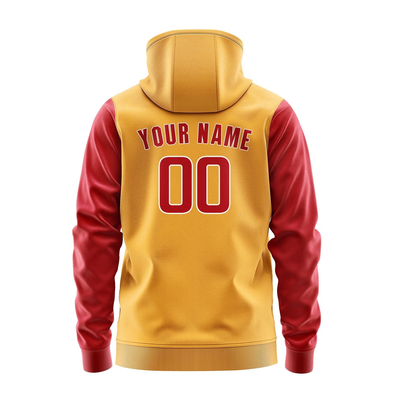 Custom Yellow Red Hoodie 1919141419B31814