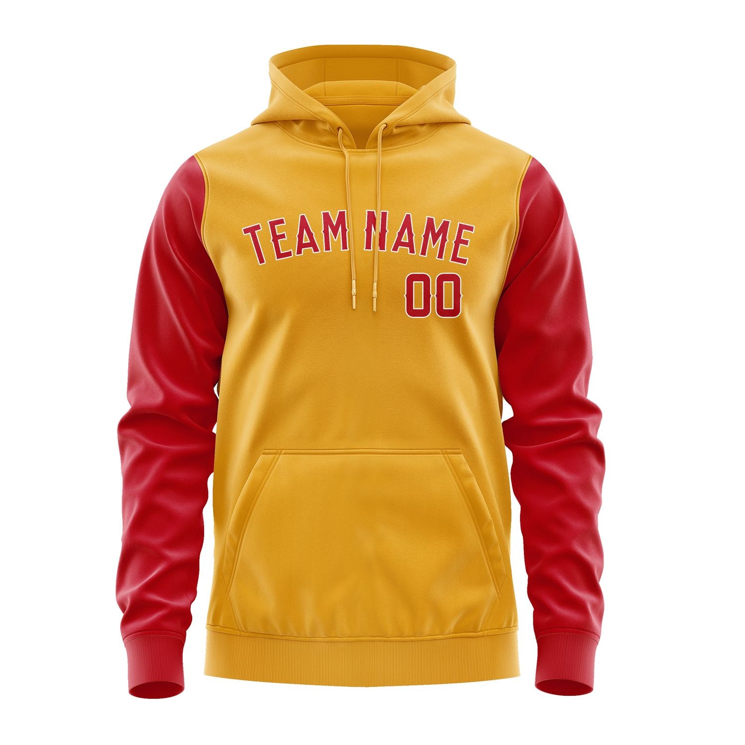 Custom Yellow Red Hoodie 1919141419B31814