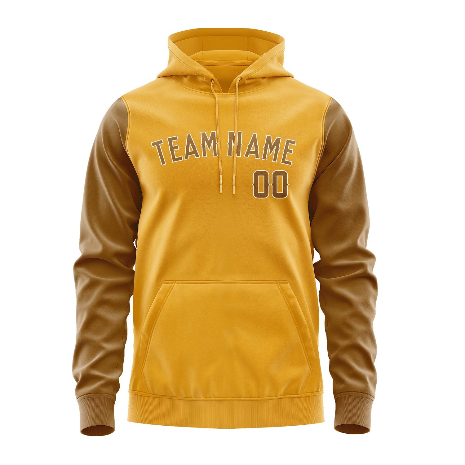 Custom Yellow Khaki Hoodie 1919222219B31822