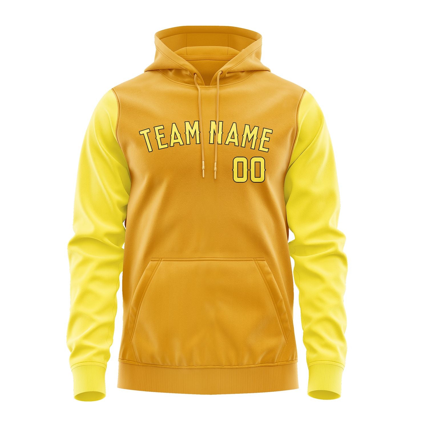 Custom Yellow Light Yellow Hoodie 1919262619B31726