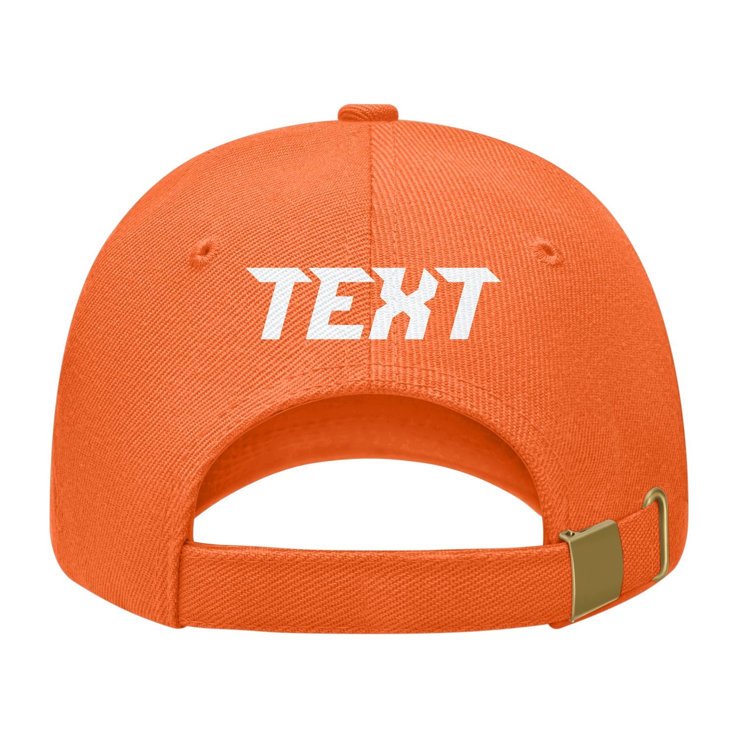 Custom Orange Pale Ice Blue Hat 20B118