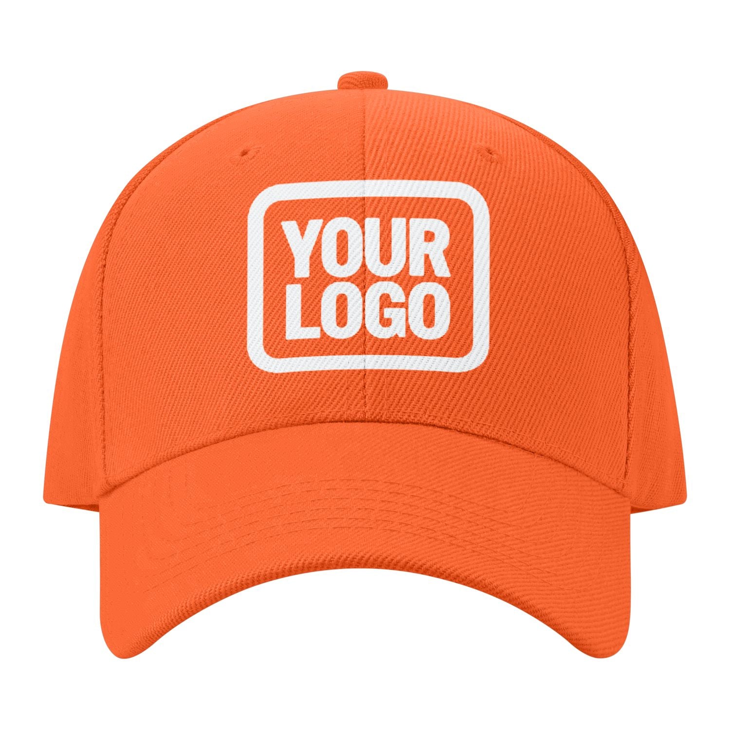 Custom Orange Pale Ice Blue Hat 20B118