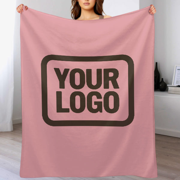 Custom Pink Brown Blanket