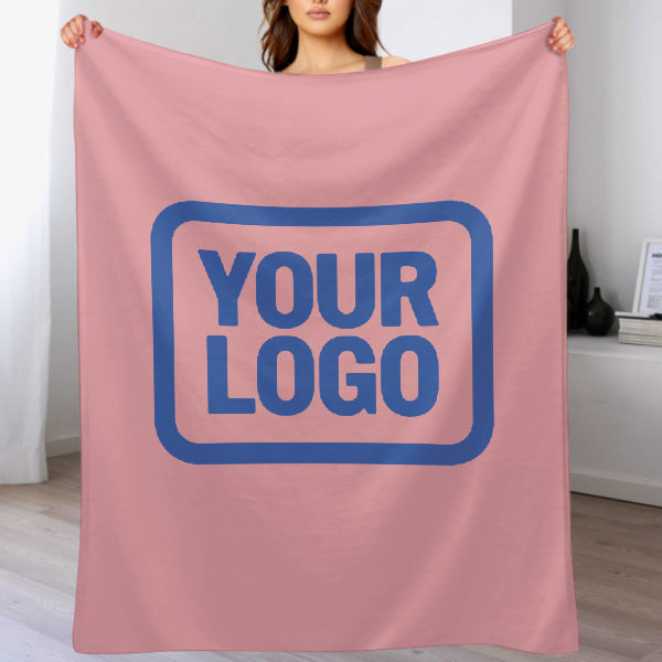 Custom Pink Sky Blue Blanket