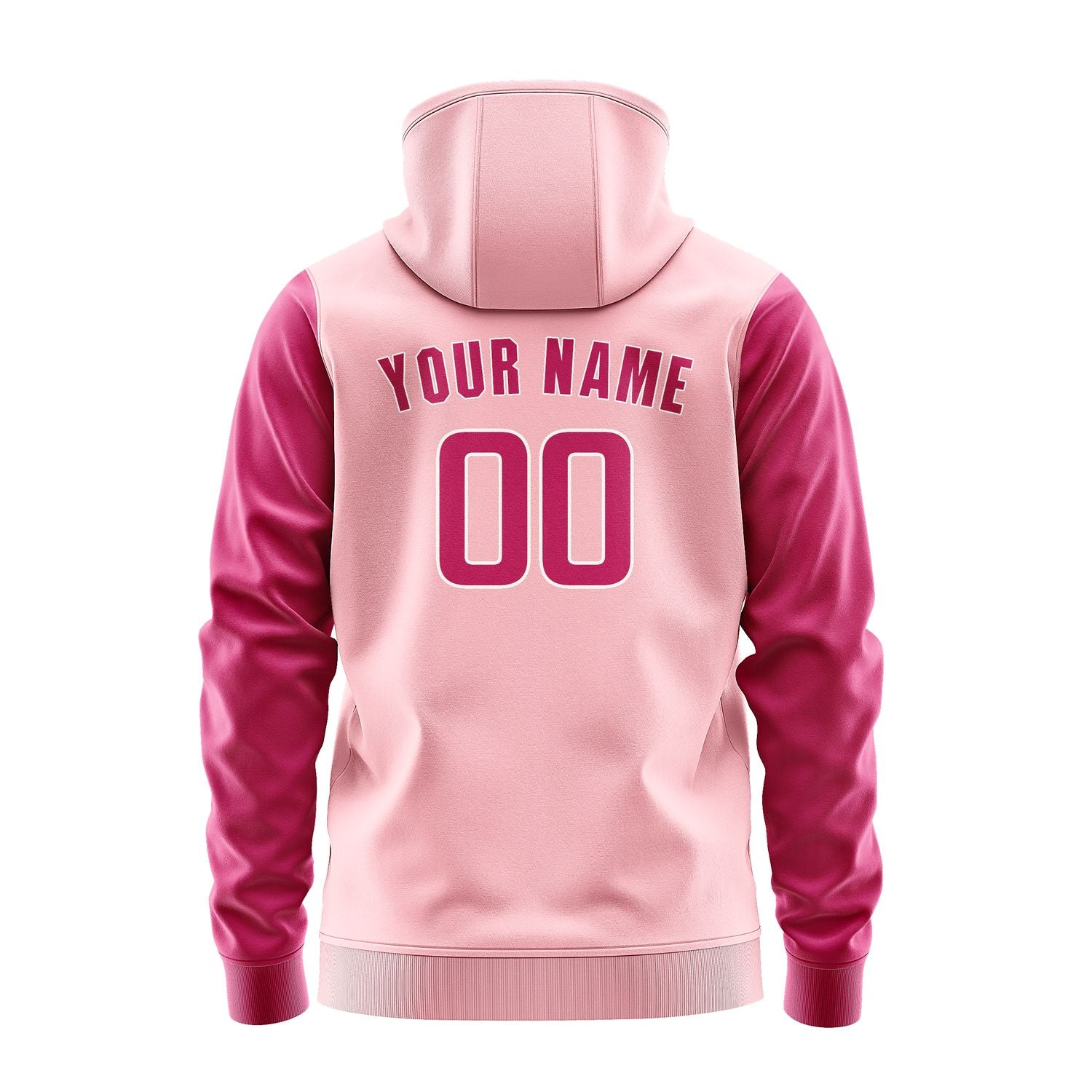 Custom Light Pink Pink Hoodie 2121131321B31813
