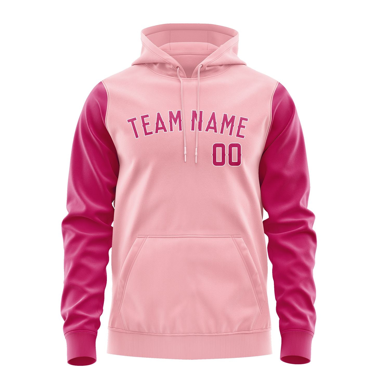 Custom Light Pink Pink Hoodie 2121131321B31813