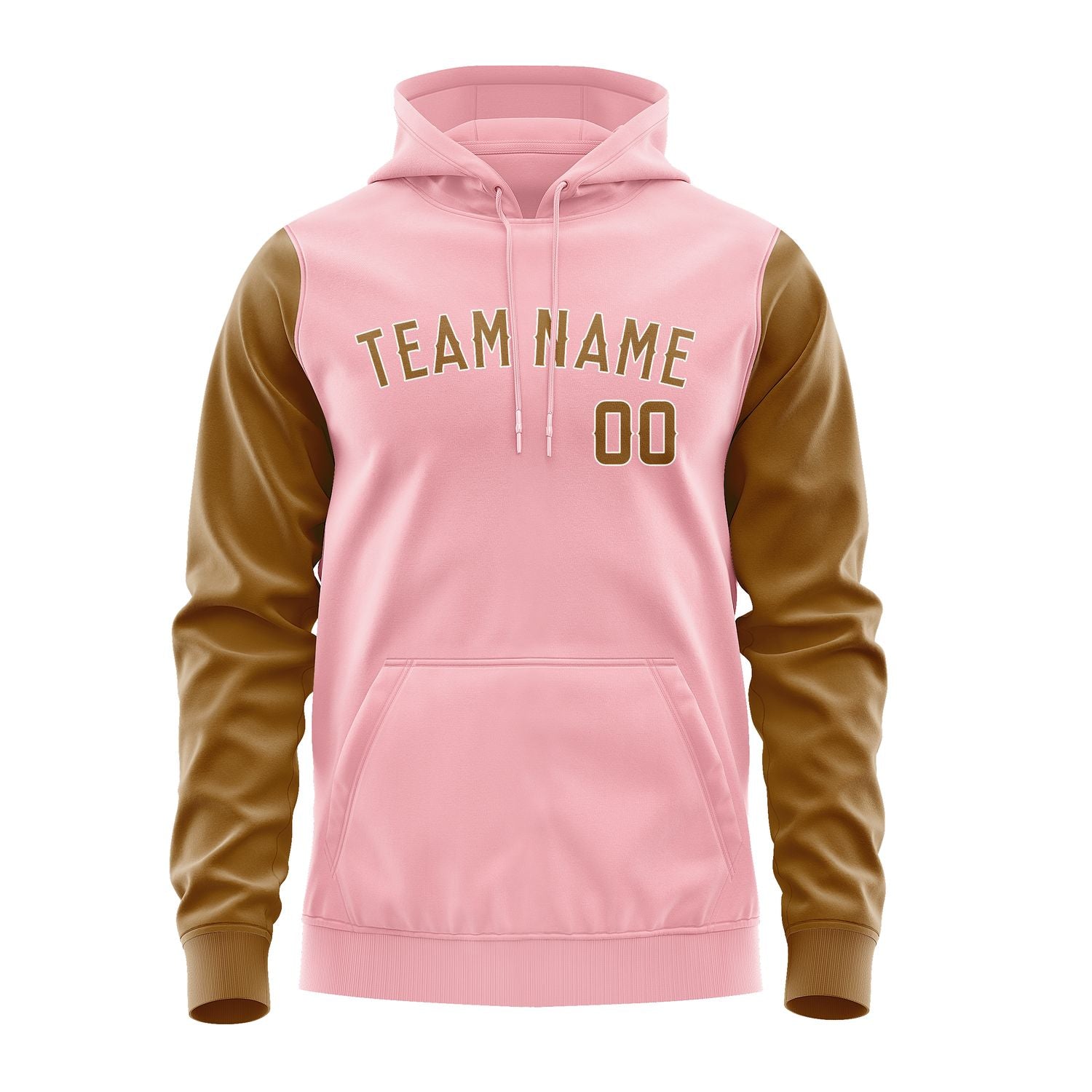 Custom Light Pink Khaki Hoodie 2121222221B31822