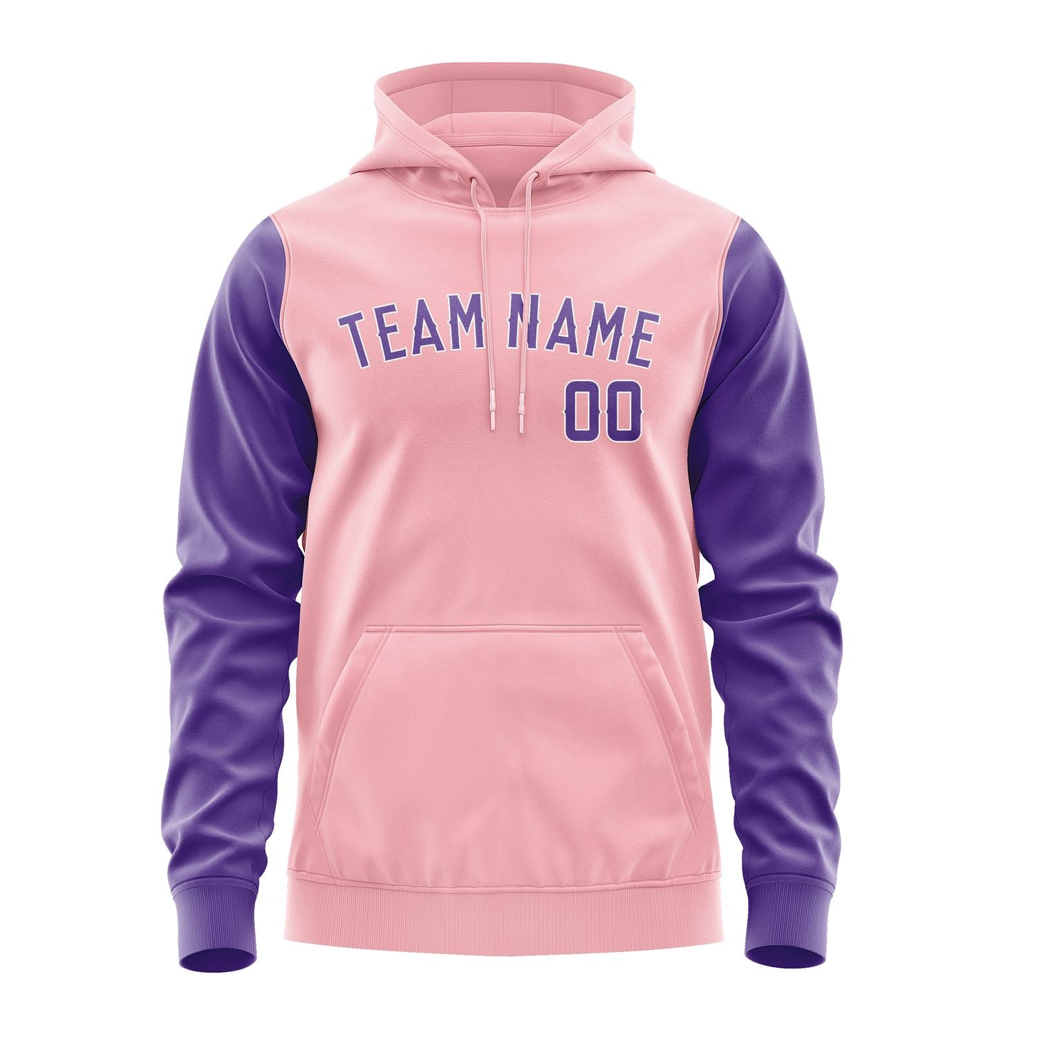 Custom Light Pink Light Purple Hoodie 2121232321B31823