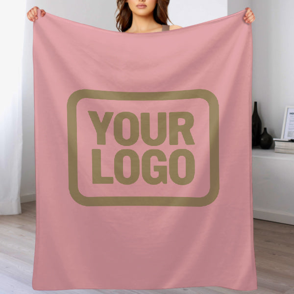 Custom Pink Light Khaki Blanket