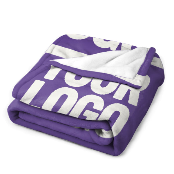 Custom Lavender White Blanket