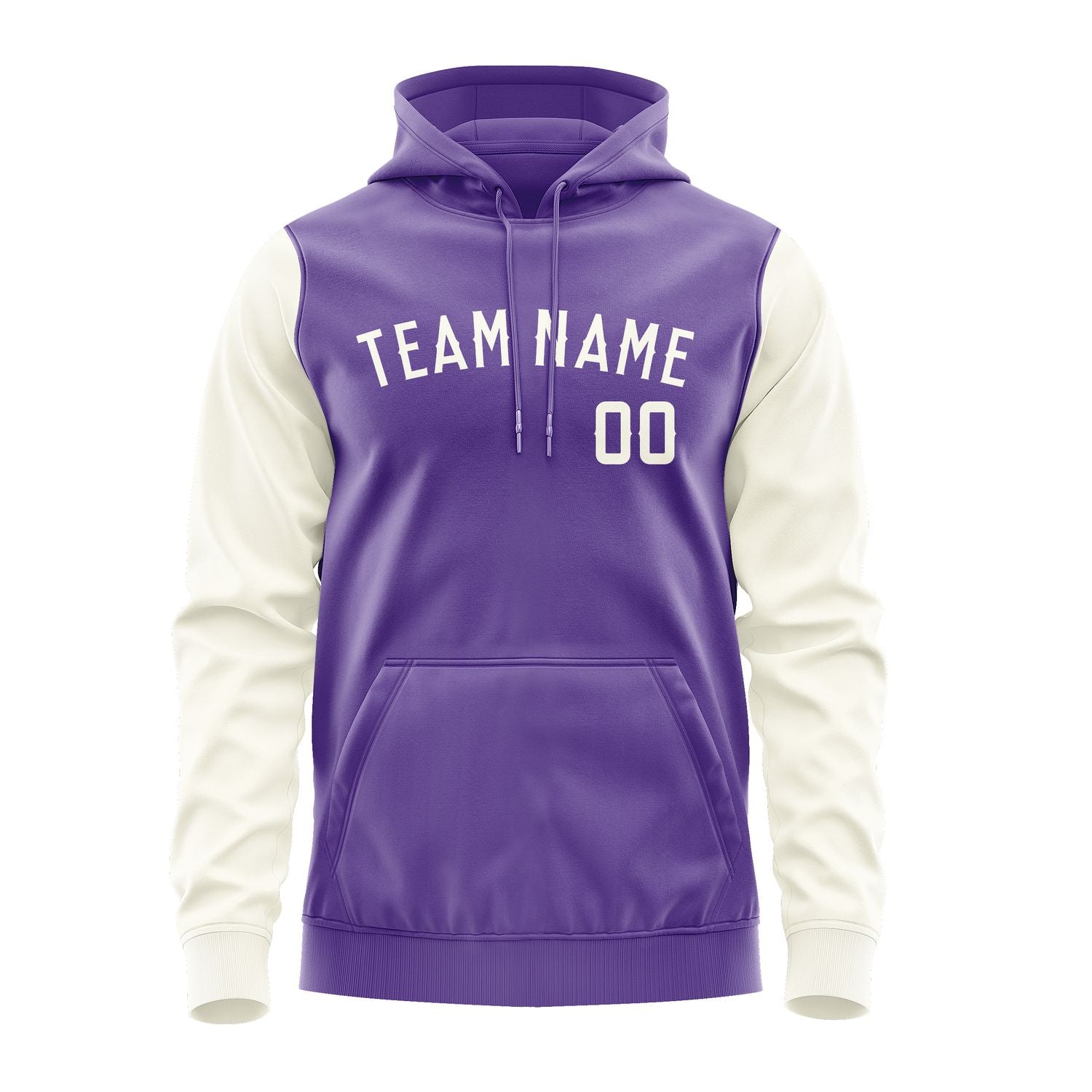 Custom Light Purple Cream Hoodie 2323030323B31803