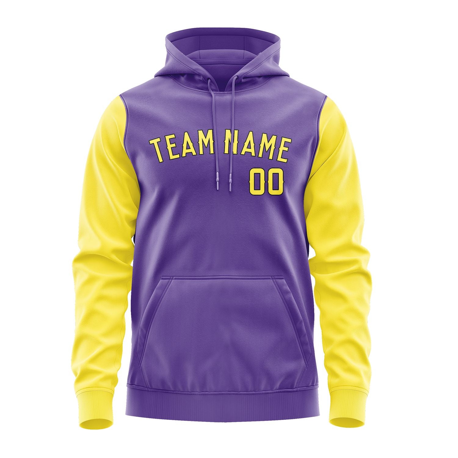 Custom Light Purple Light Yellow Hoodie 2323262623B31726