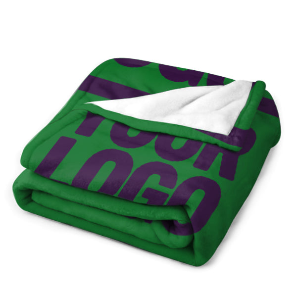 Custom Emerald Green Purple Blanket