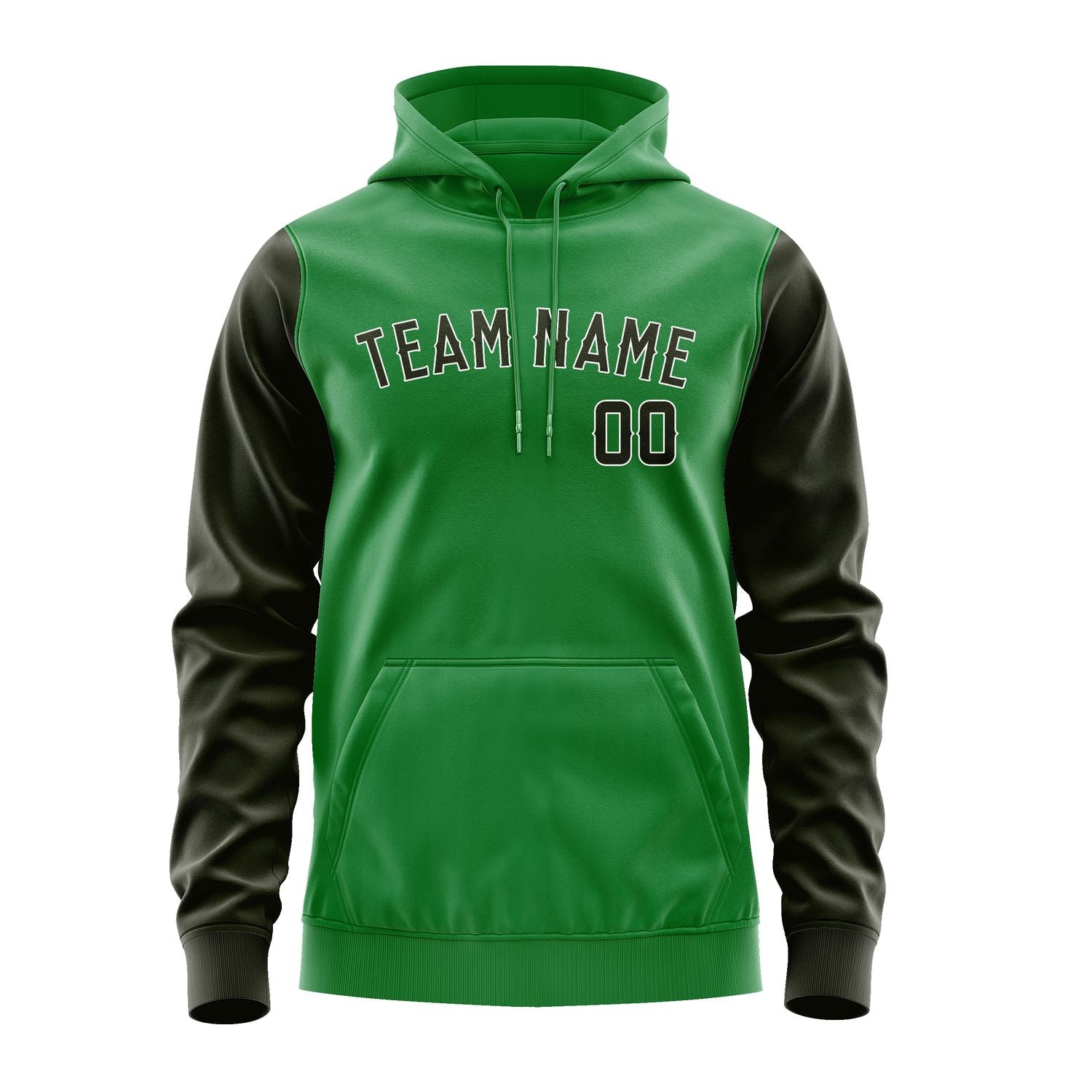 Custom Emerald Green Olive Hoodie 2424020224B31802