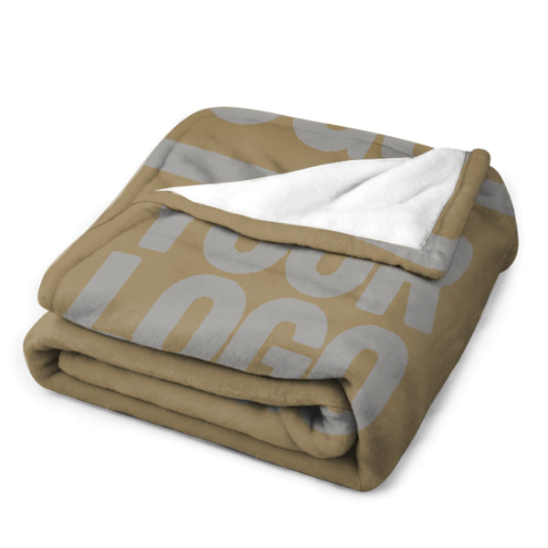 Custom Light Khaki Gray Blanket