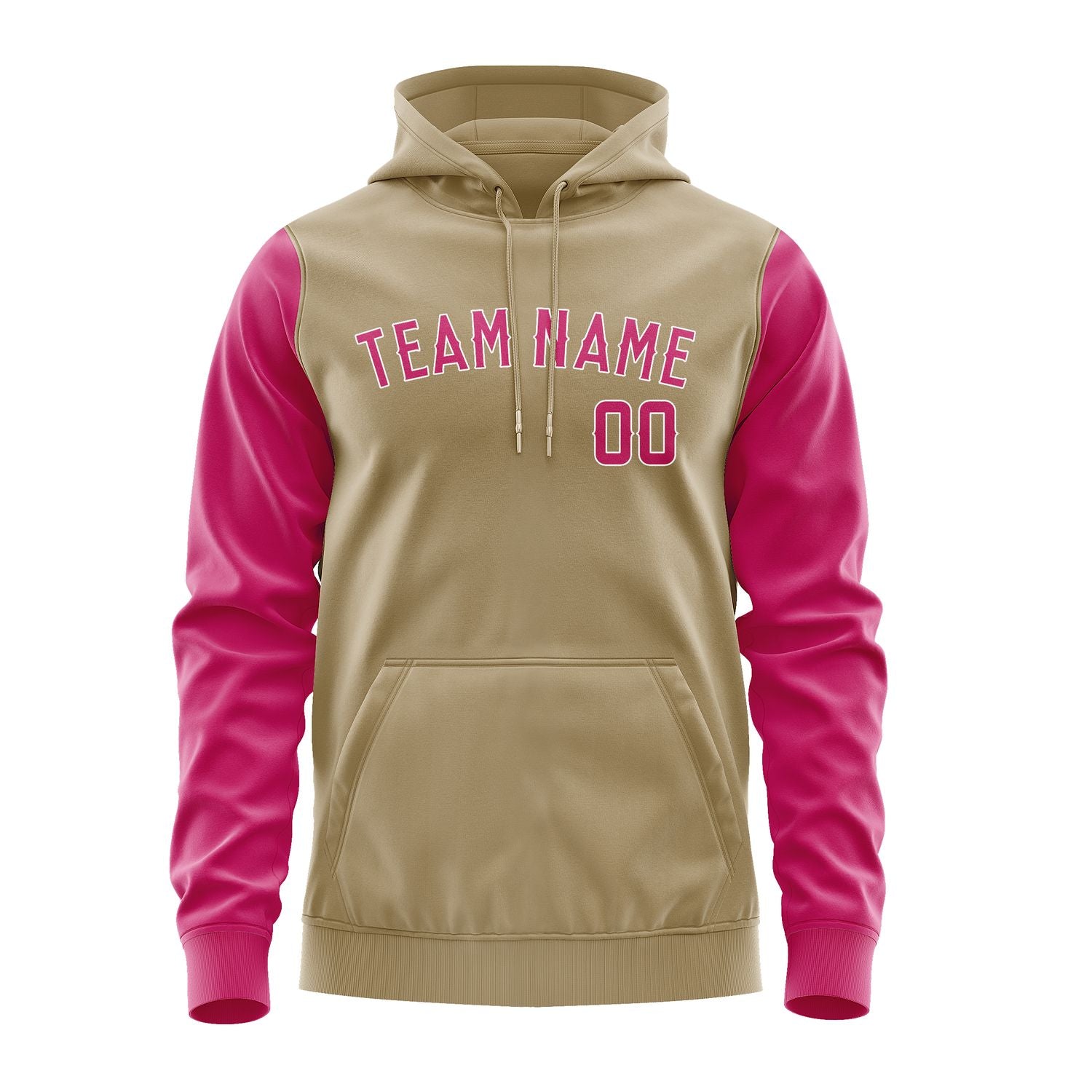 Custom Light Khaki Pink Hoodie 2525131325B31813