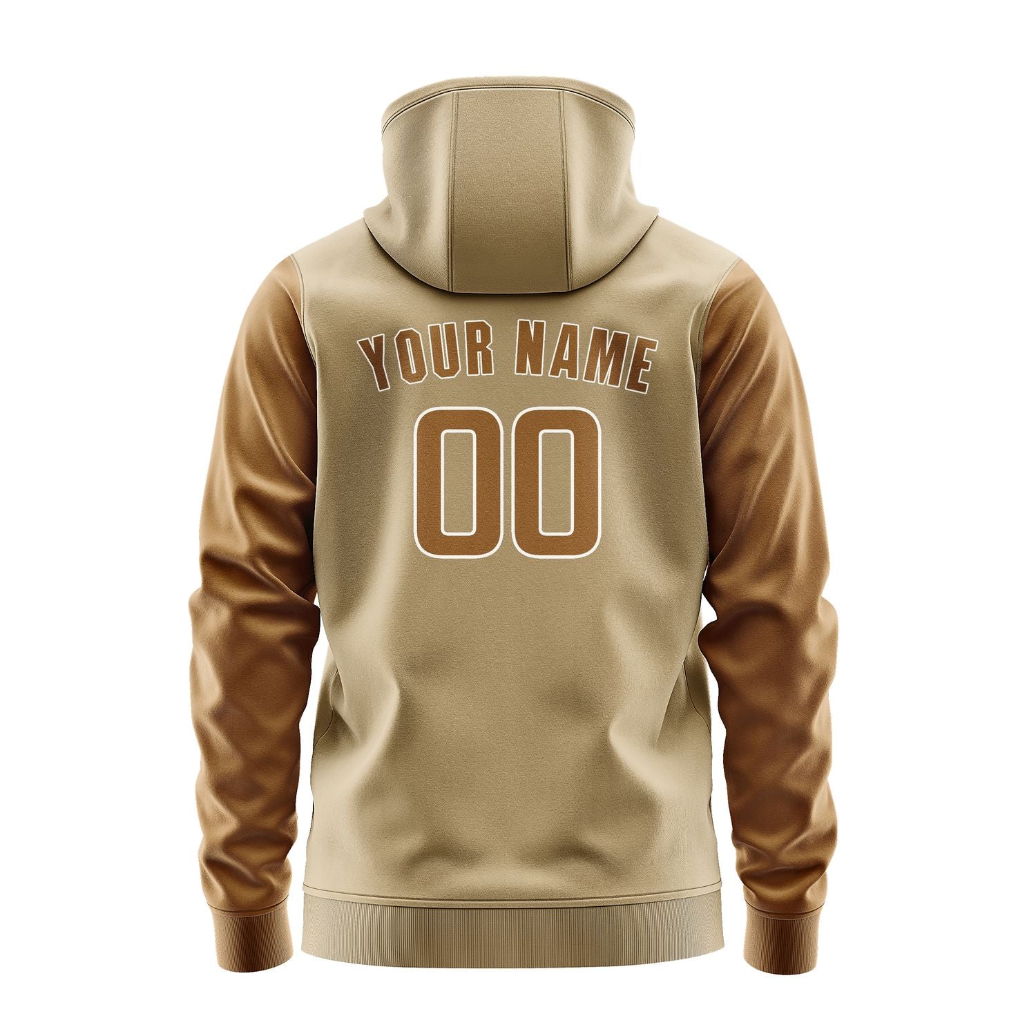 Custom Light Khaki Khaki Hoodie 2525222225B31822