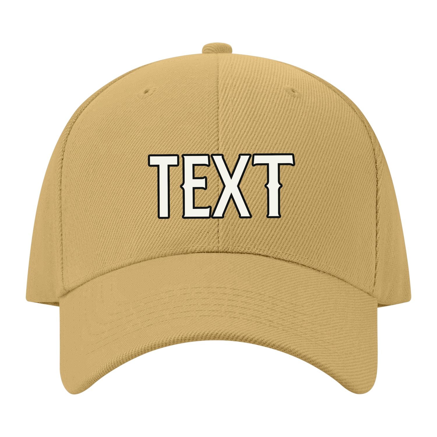 Custom Goldenrod Pale Ice Blue Hat 25B21718