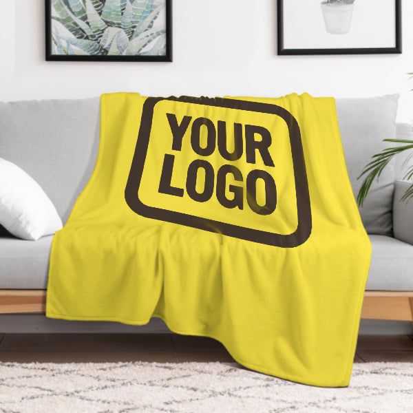 Custom Pale Yellow Brown Blanket