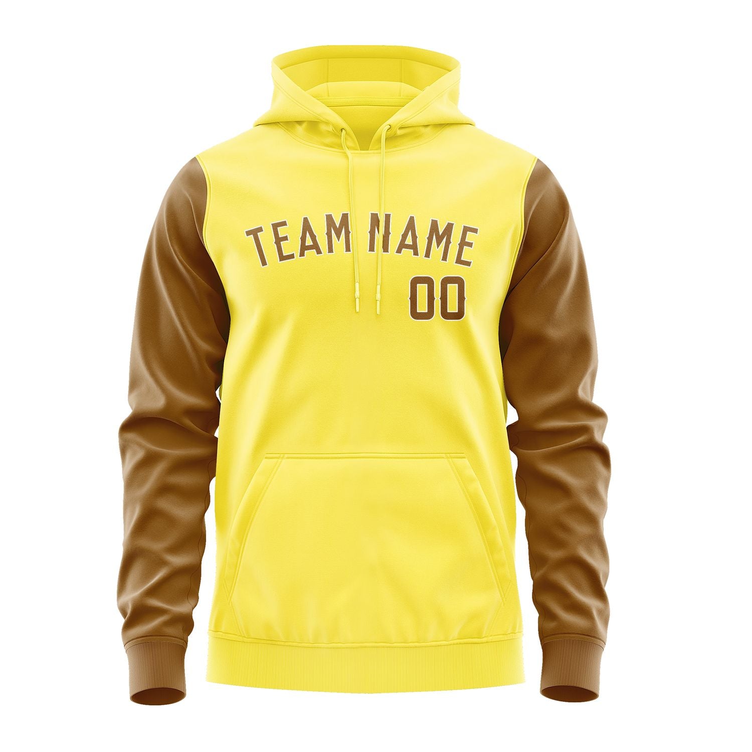 Custom Light Yellow Khaki Hoodie 2626222226B31822