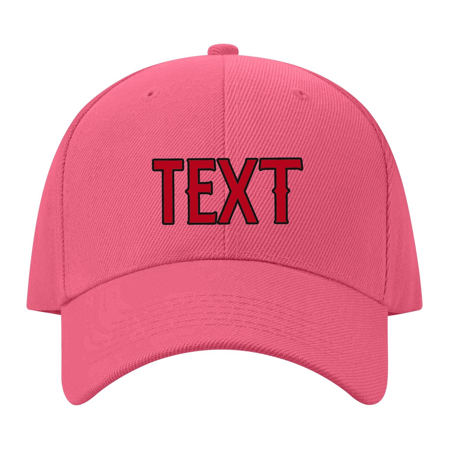 Custom Light Coral Red Crimson Red Hat 26B21714