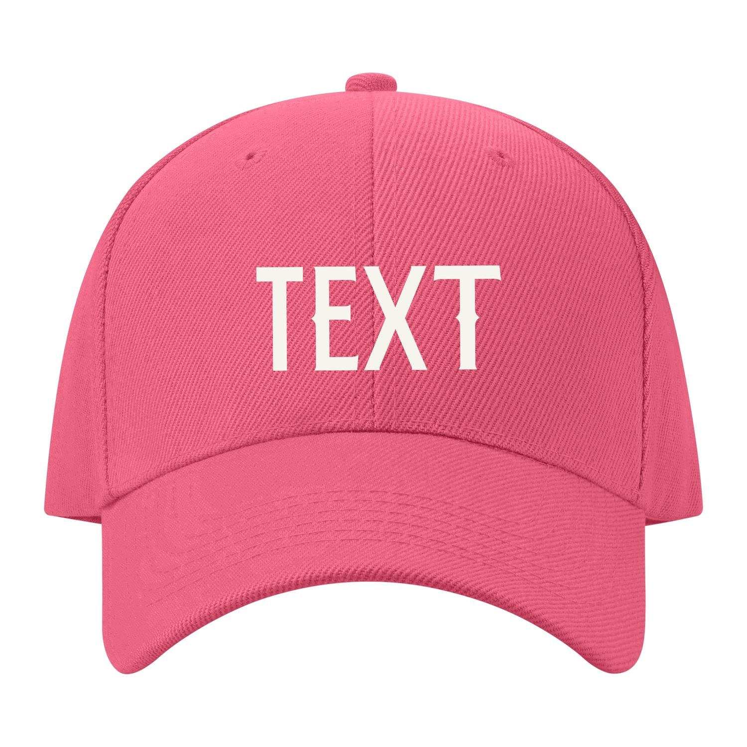 Custom Light Coral Red Pale Ice Blue Hat 26B21818