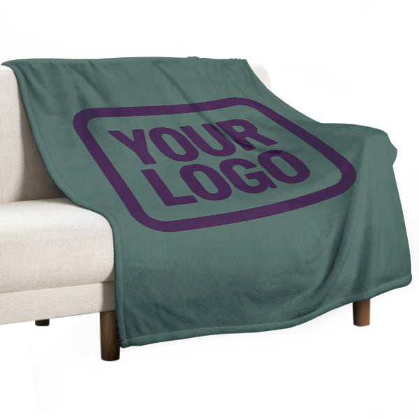 Custom Teal Purple Blanket