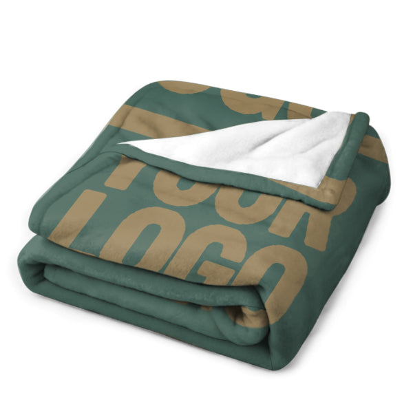 Custom Teal Light Khaki Blanket