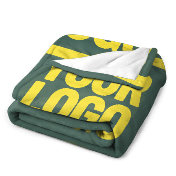 Custom Teal Pale Yellow Blanket