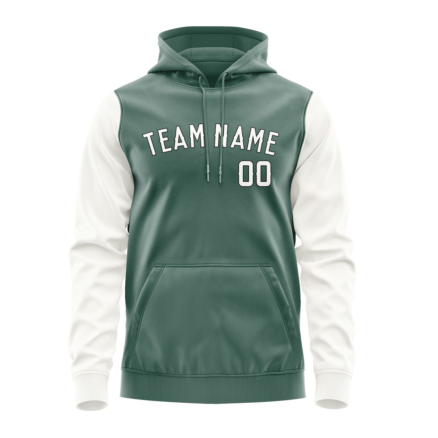 Custom Blue Green White Hoodie 2727181827B31718