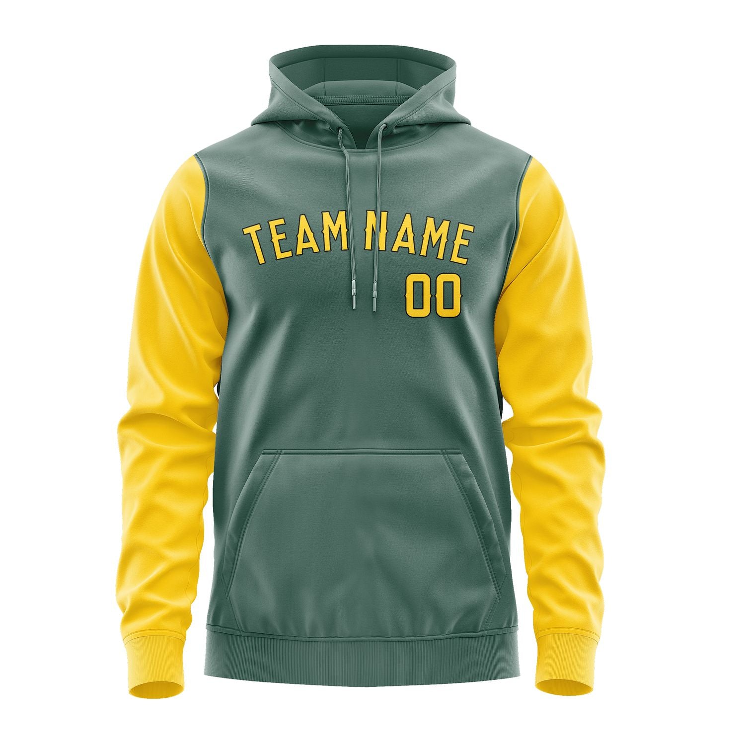 Custom Blue Green Gold Hoodie 2727303027B31730