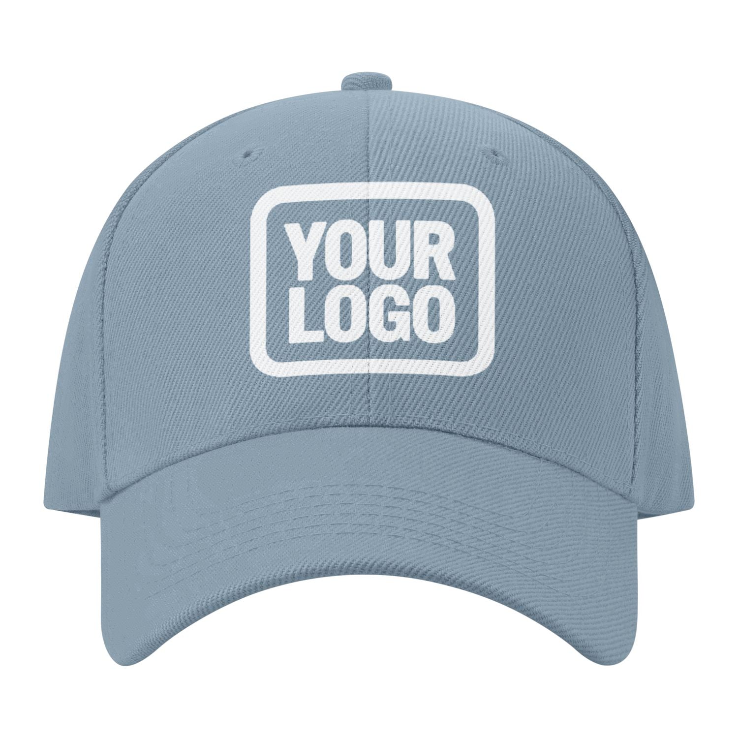 Custom Slate Gray Pale Ice Blue Hat 27B118