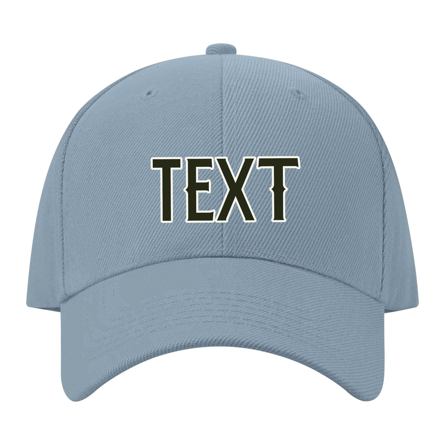 Custom Slate Gray White Hat 27B21802