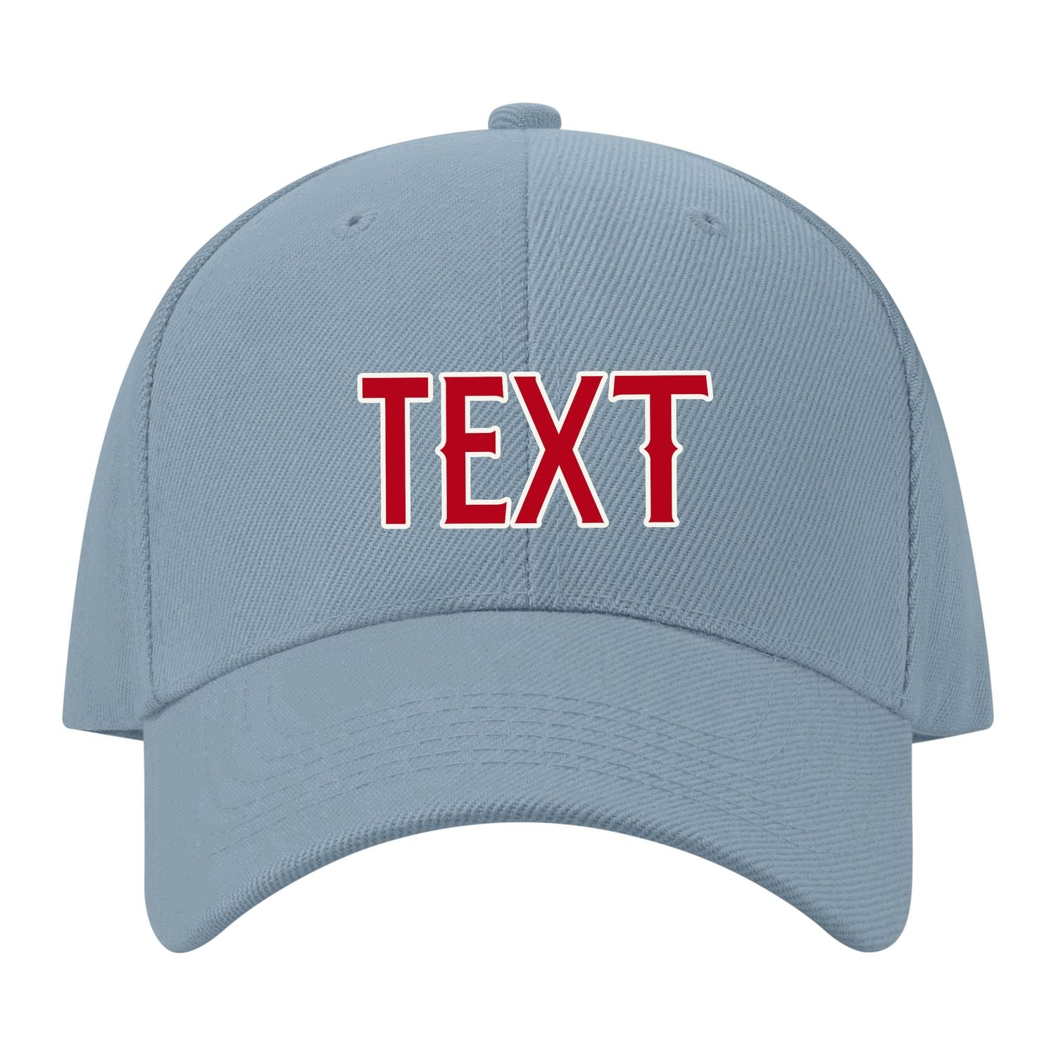 Custom Slate Gray Crimson Red Hat 27B21814