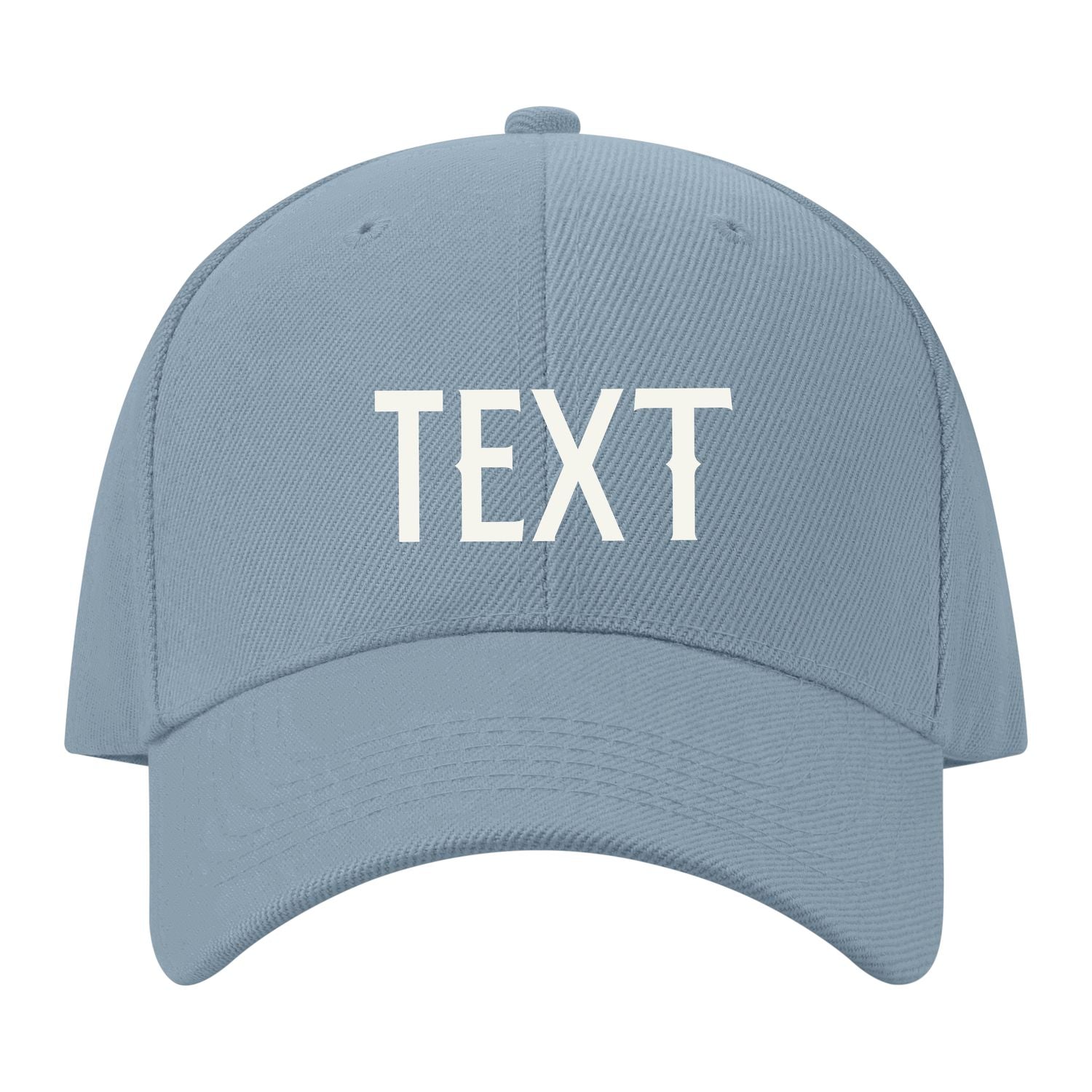 Custom Slate Gray Pale Ice Blue Hat 27B21818