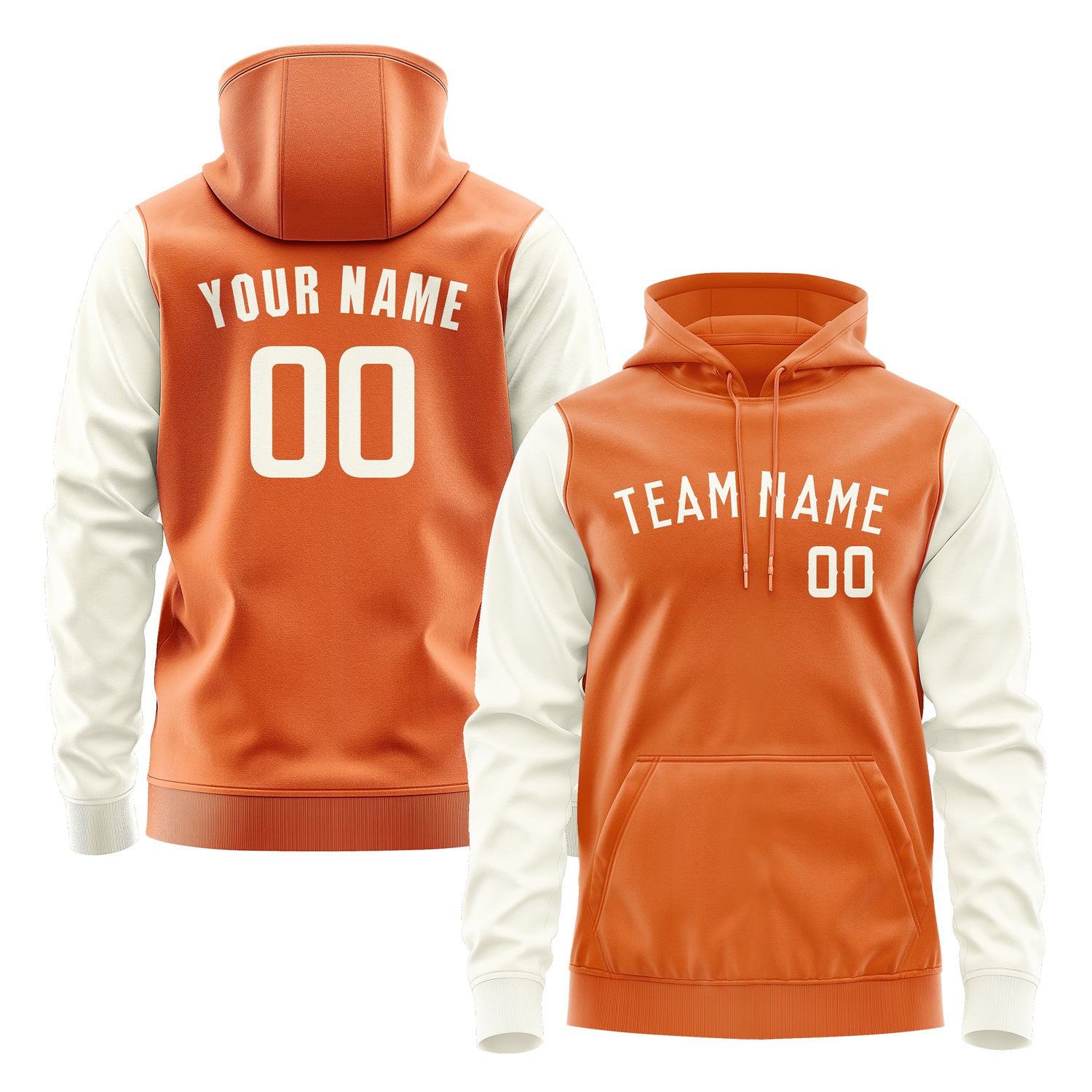 Custom Orange Cream Hoodie 2828030328B31803