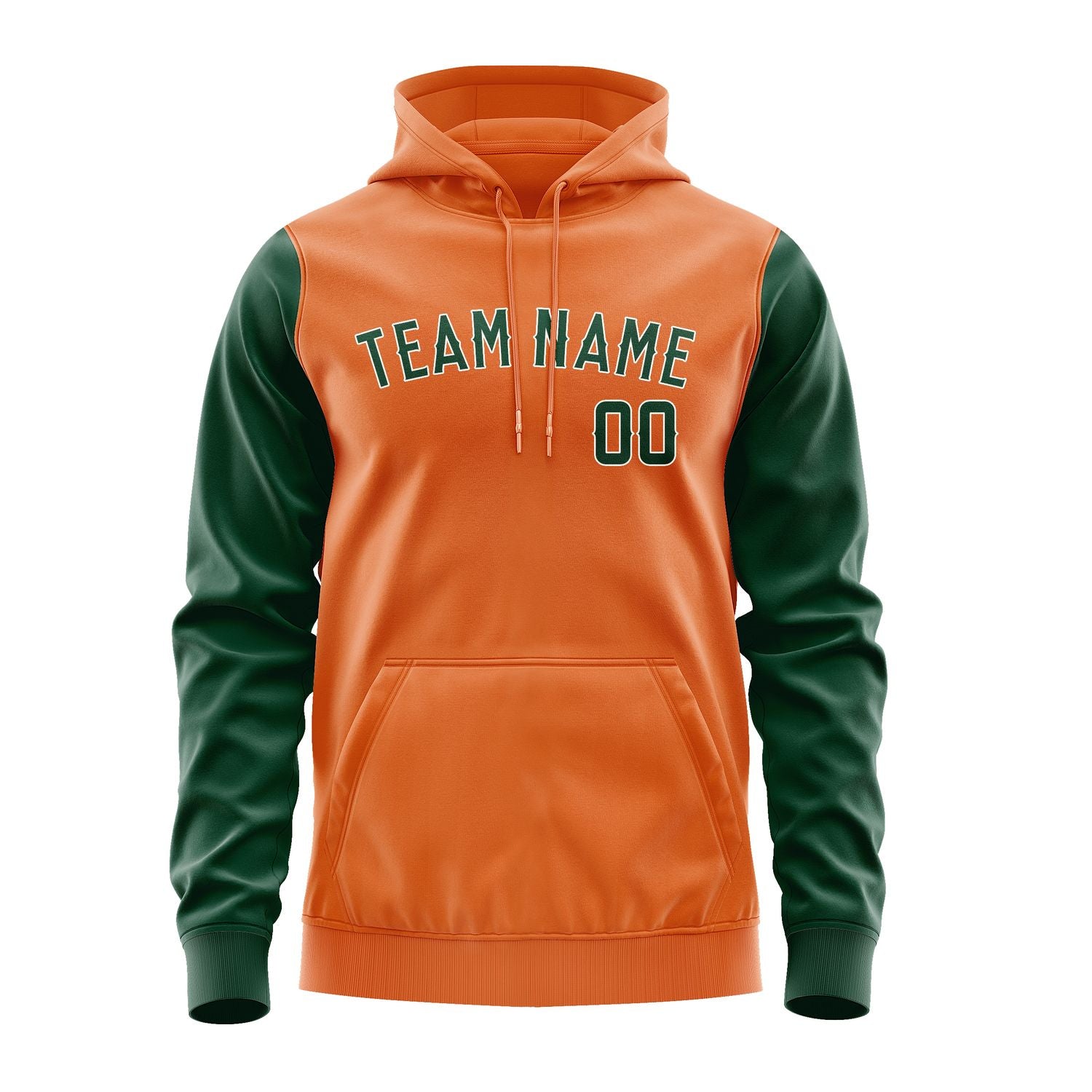 Custom Orange Green Hoodie 2828050528B31805