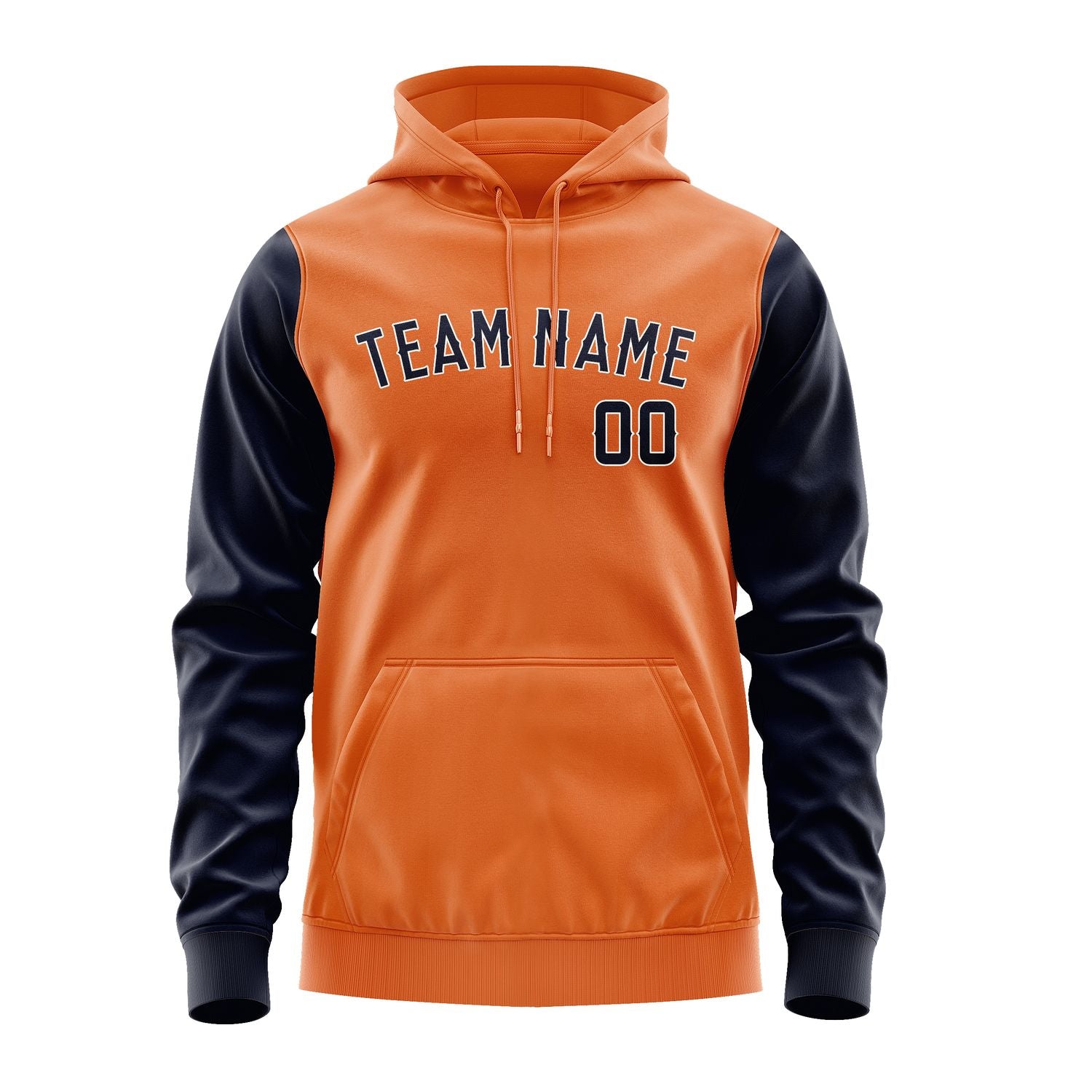 Custom Orange Navy Hoodie 2828111128B31811