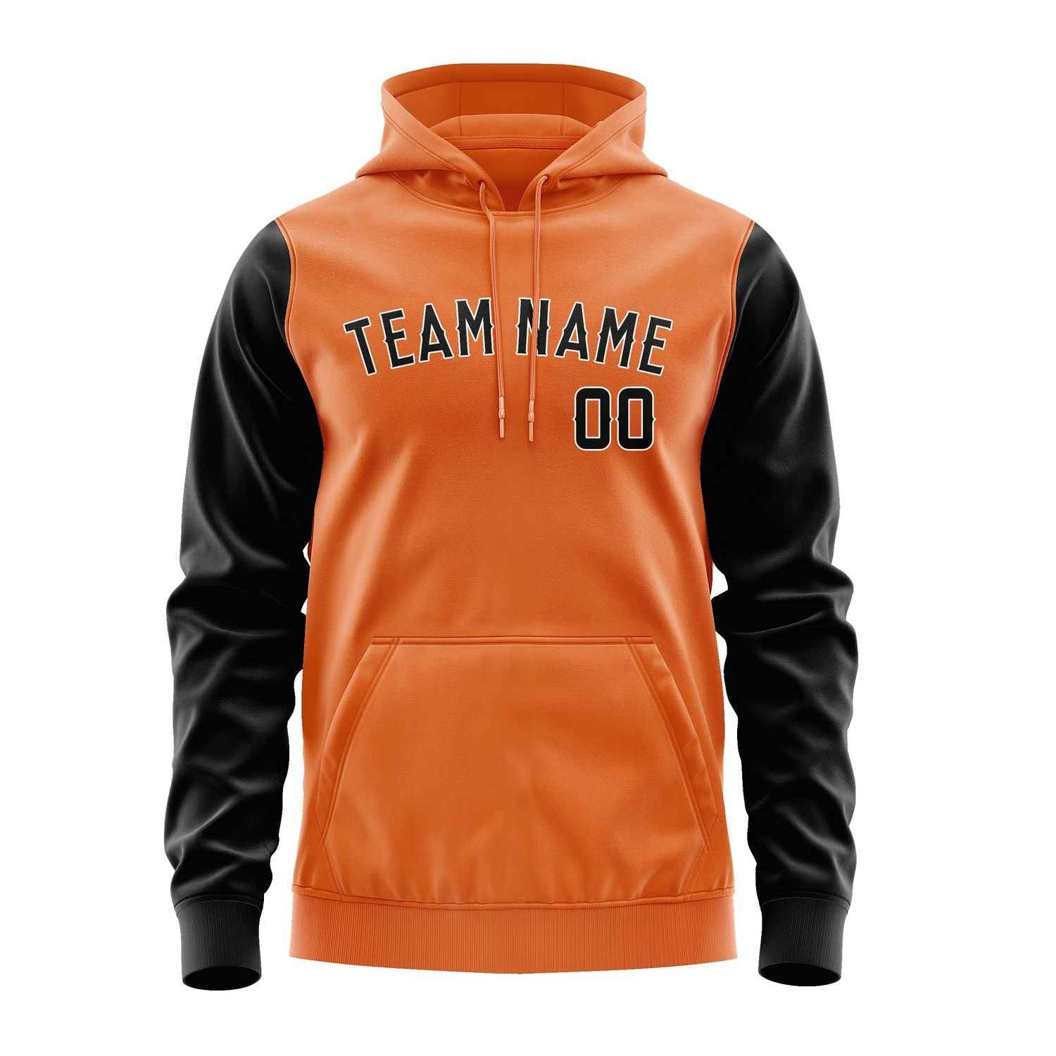 Custom Orange Black Hoodie 2828171728B31817