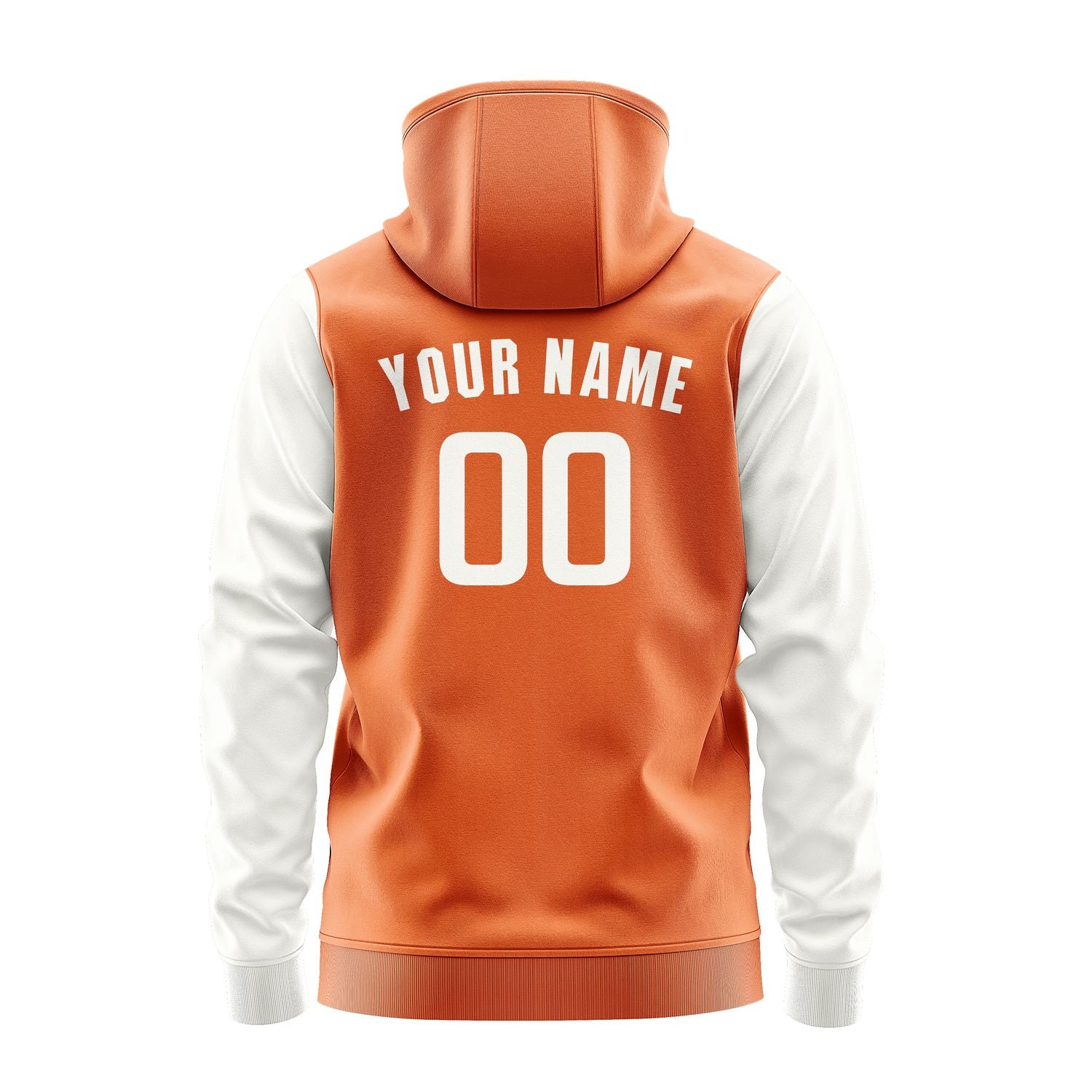 Custom Orange White Hoodie 2828181828B31818