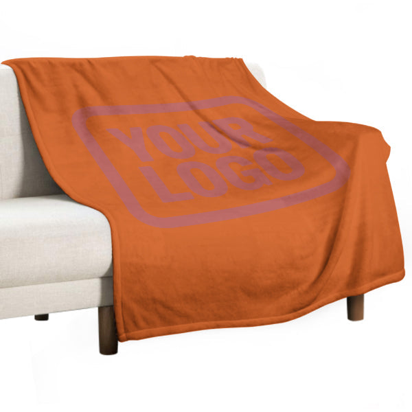 Custom Orange Copper Rose Blanket