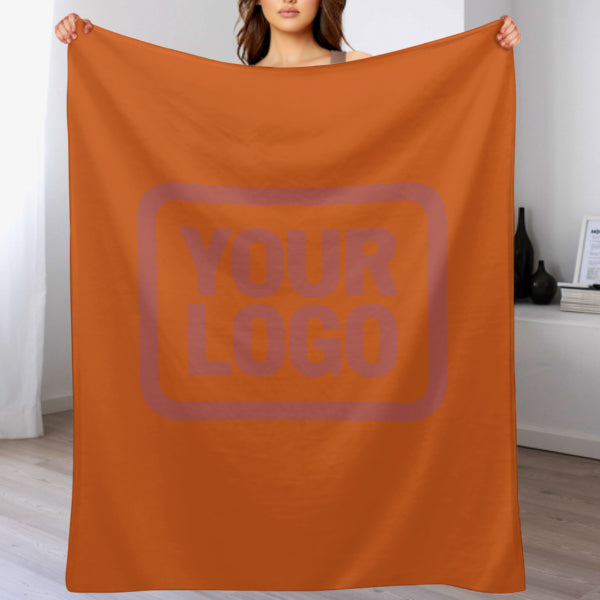 Custom Orange Copper Rose Blanket