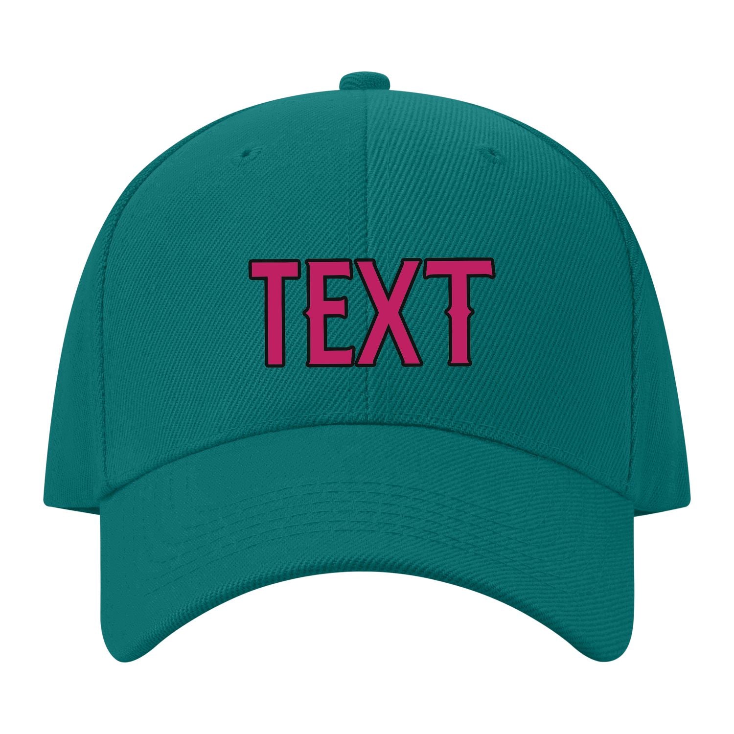 Custom Blue Green Light Pink Hat 28B21713